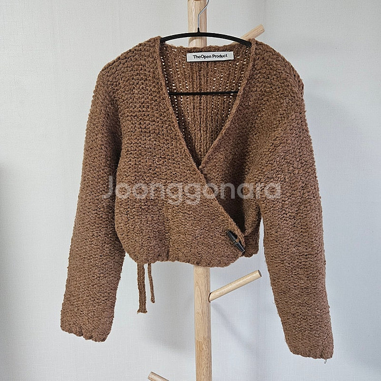 The open product 랩 니트 가디건(새상품)--1