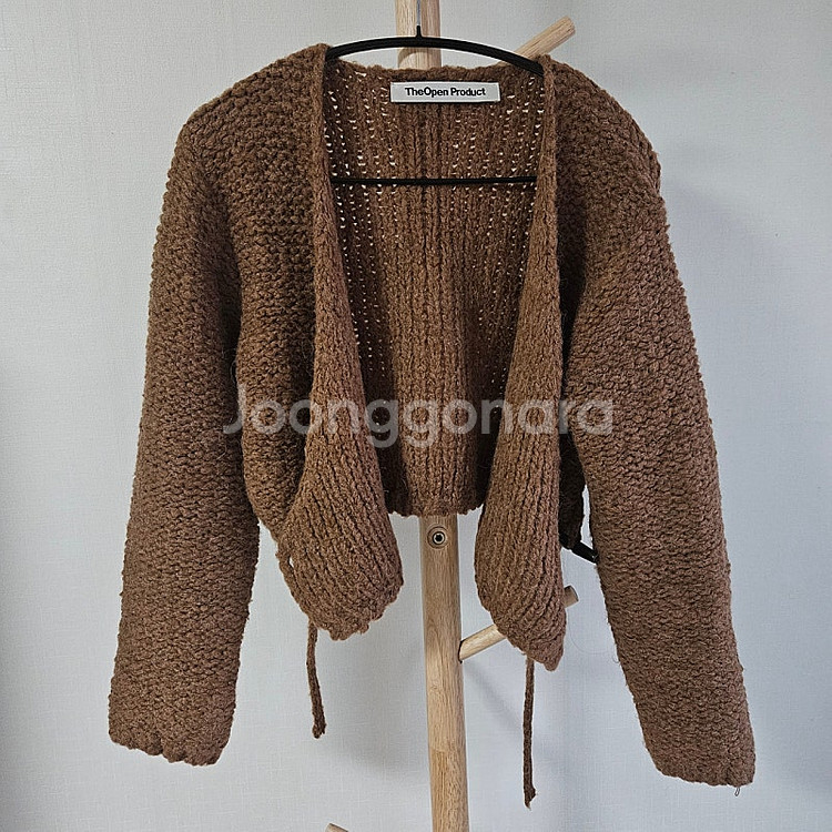 The open product 랩 니트 가디건(새상품)--2