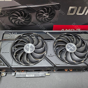 ASUS DUAL 라데온 RX 7800 XT O16G OC D6 16GB 팝니다.