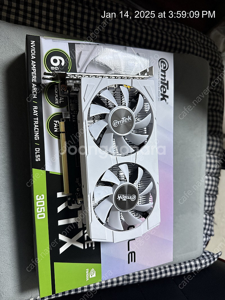 rtx 3050 6gb 무전원 (화이트) 미라클 팝니다--0