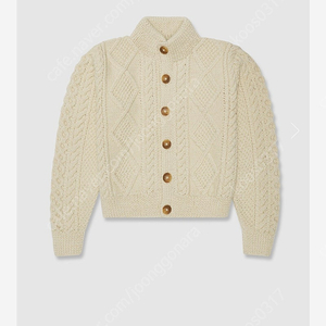 Urbanic30 Inverallan Donegal Cabin Cable Cardigan (natural) / (얼바닉30 인버알란 도네갈 케이블 카디건 (네추럴)