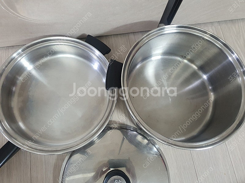 암웨이 대형 후라이팬 냄비 미국산 뚜껑하나로 호환 곰솥...--1