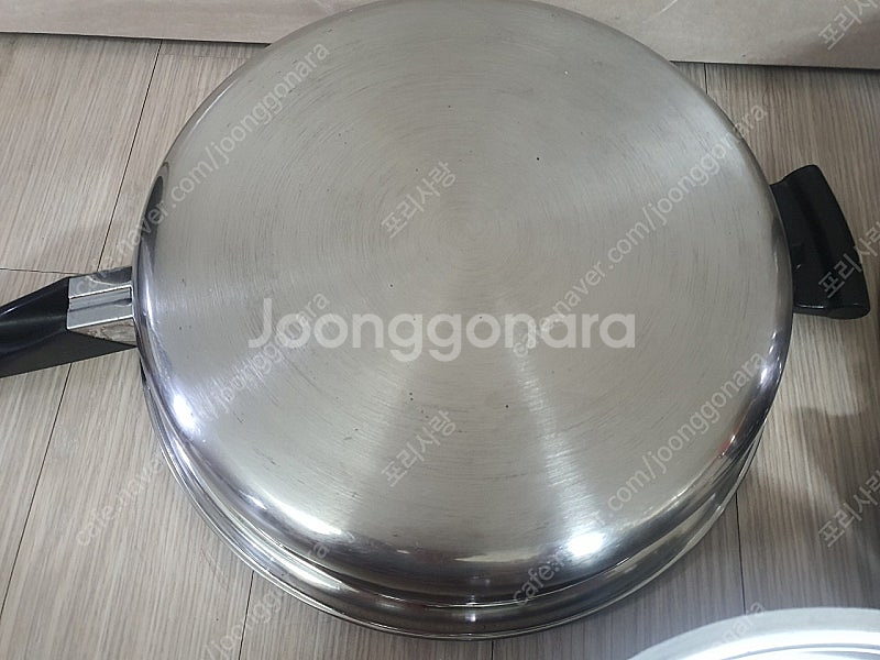 암웨이 대형 후라이팬 냄비 미국산 뚜껑하나로 호환 곰솥...--3