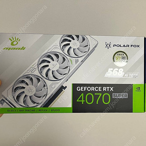 manli rtx4070super 화이트 3팬 미개봉 새제품