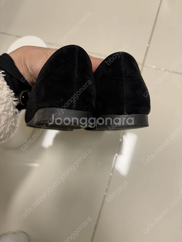 마크모크 진주 스퀘어토 벨벳 배색 메리제인 235 사이...--3