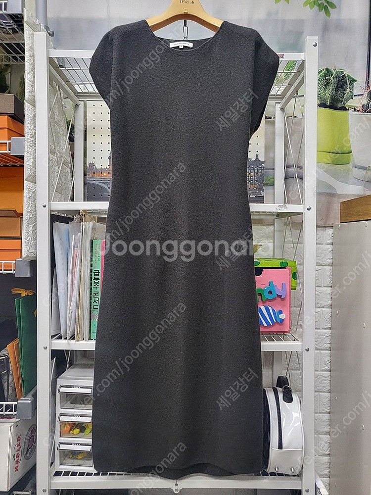 더캐시미어 홀가먼트 드레스 롱니트원피스 나시원피스 (95/66) WG80--0