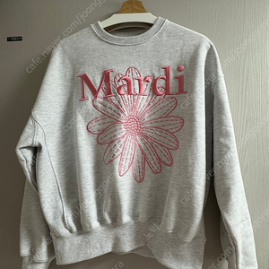 마르디 매크르디 SWEATSHIRT FLOWERMARDI NEEDLE WORK_HEATHER CORAL