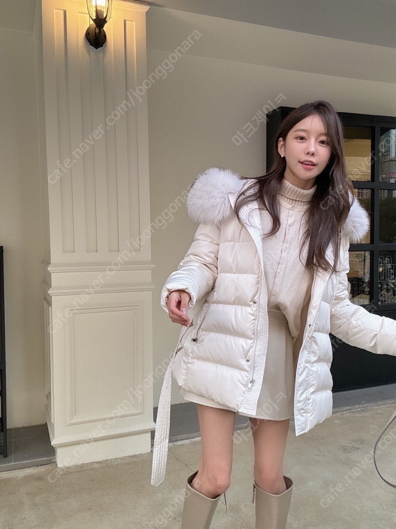 리얼폭스퍼 덕다운 100 패딩 새상품