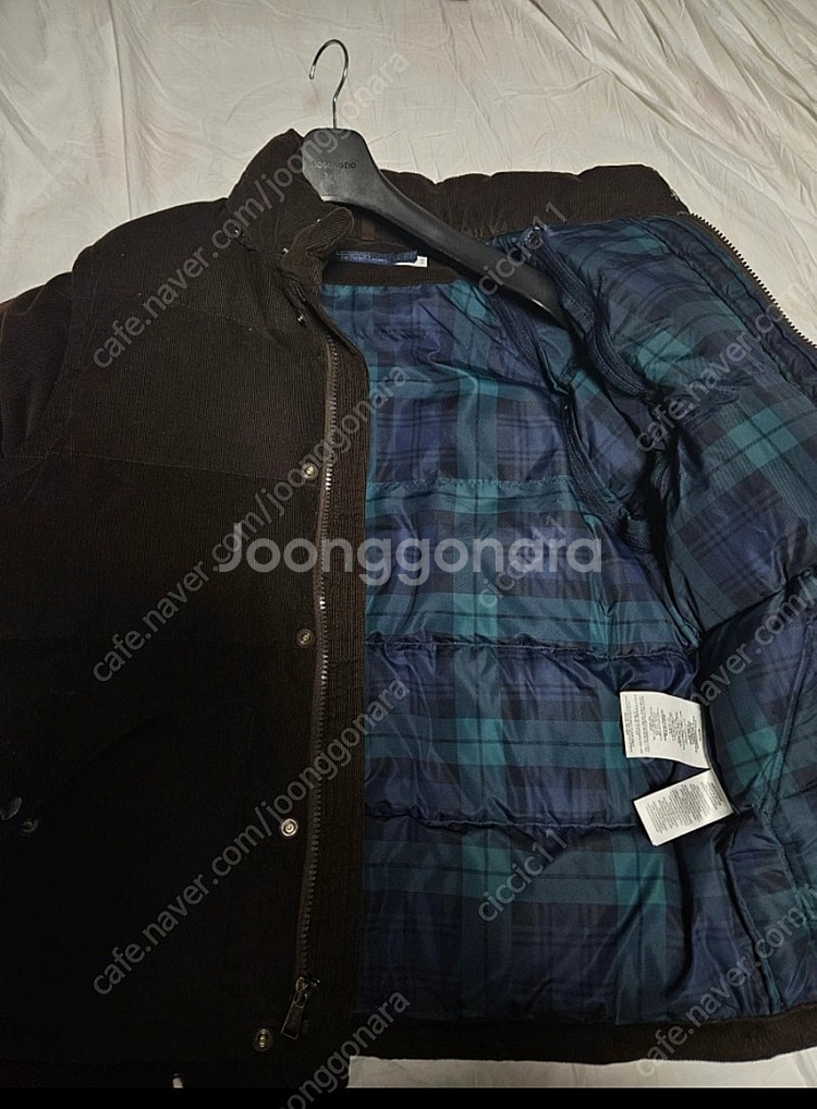 폴로 코듀로이 패딩--1