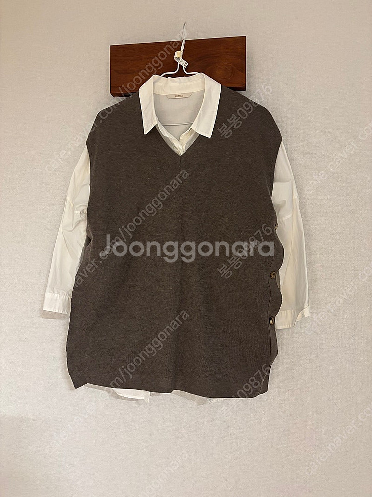 더 캐시미어 니트 조끼--1