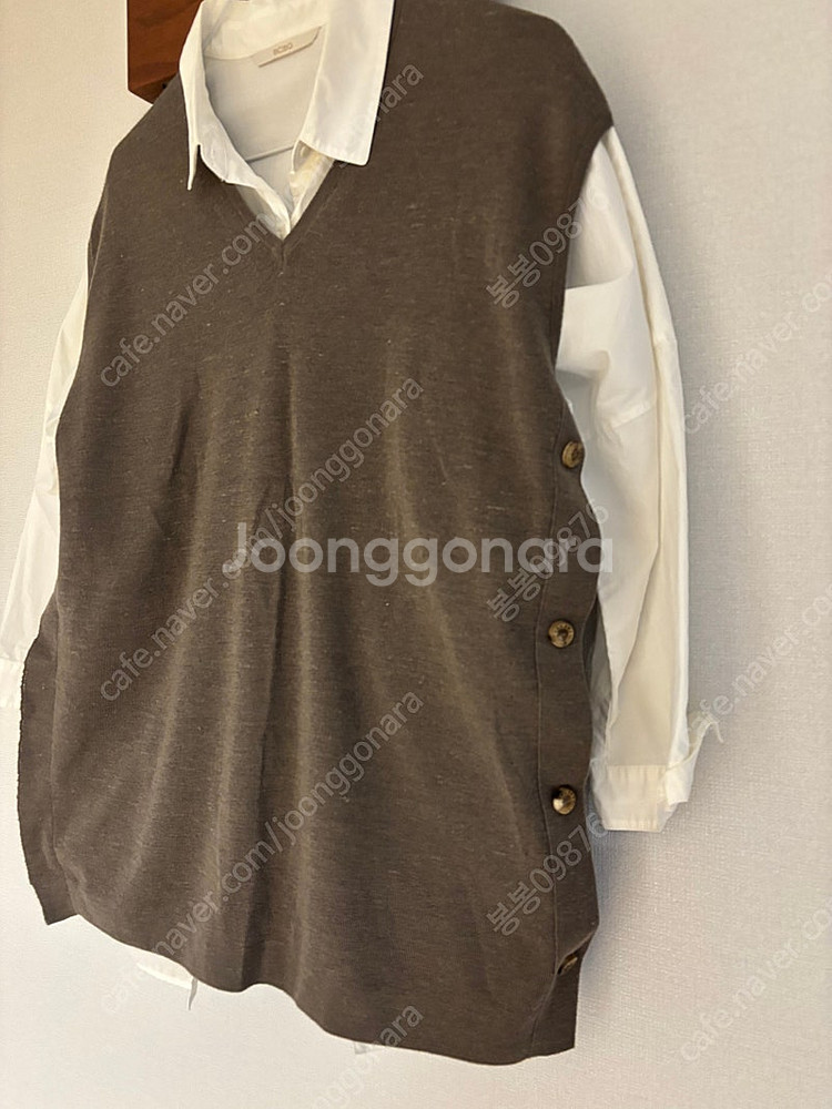 더 캐시미어 니트 조끼--3