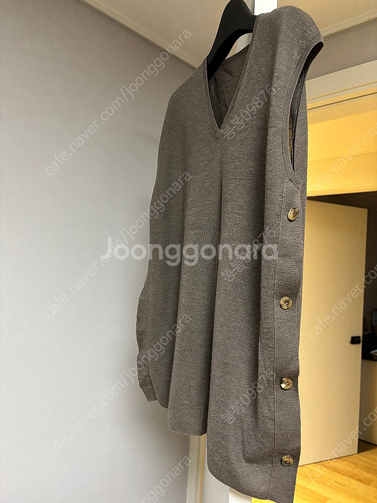 더 캐시미어 니트 조끼--5