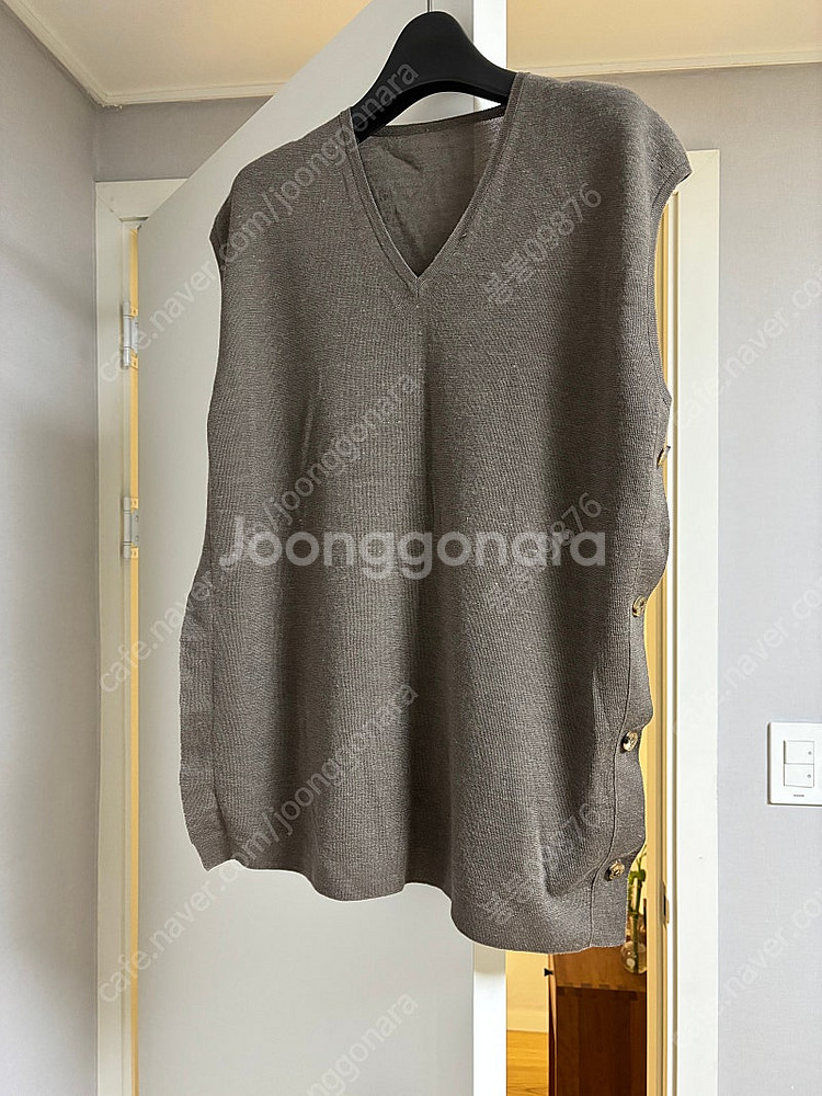 더 캐시미어 니트 조끼--6