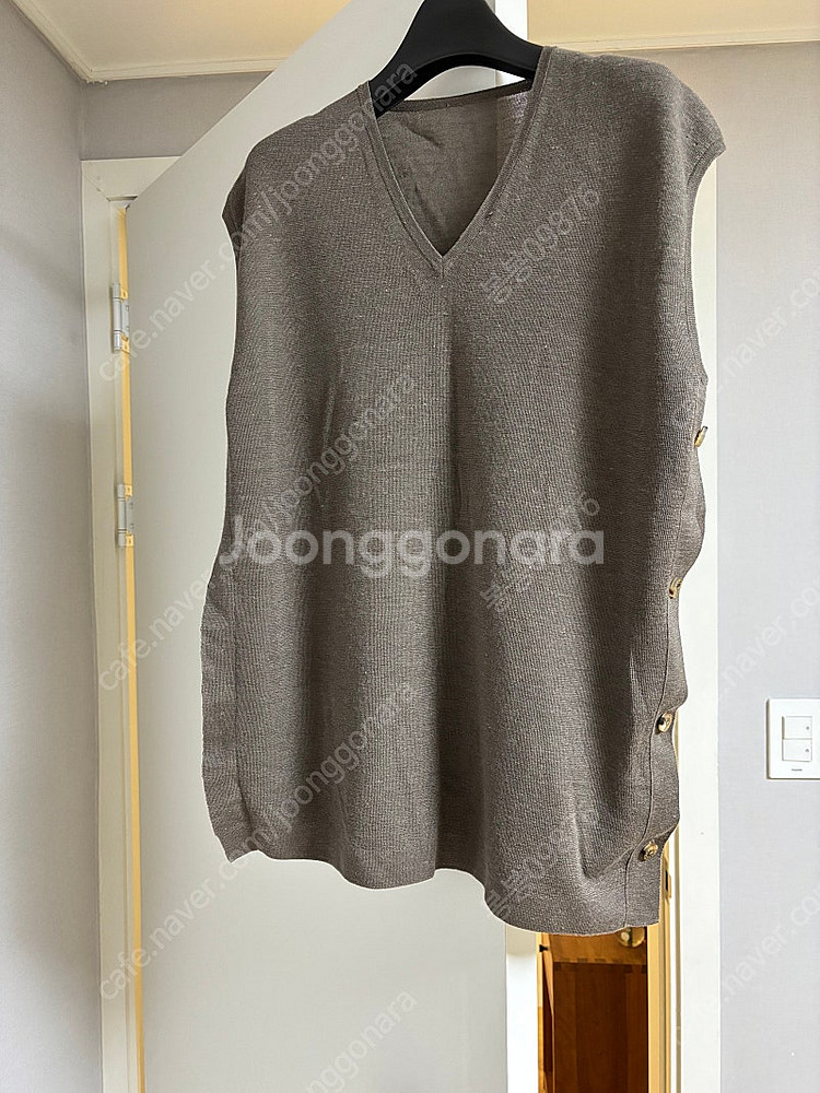 더 캐시미어 니트 조끼--7