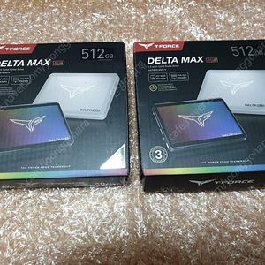 팀그룹 T-Force Delta MAX RGB/SSD (512GB) 화이트 에디션~팝니다