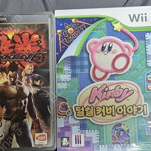 psp 마계촌,철권6,wii 위 털실커비,마리오파워사커