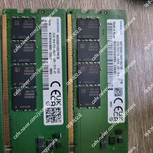 삼성 ram 32g (pc5-4800b)*4개,geil 16g(pc4-19200)*2개 팝니다