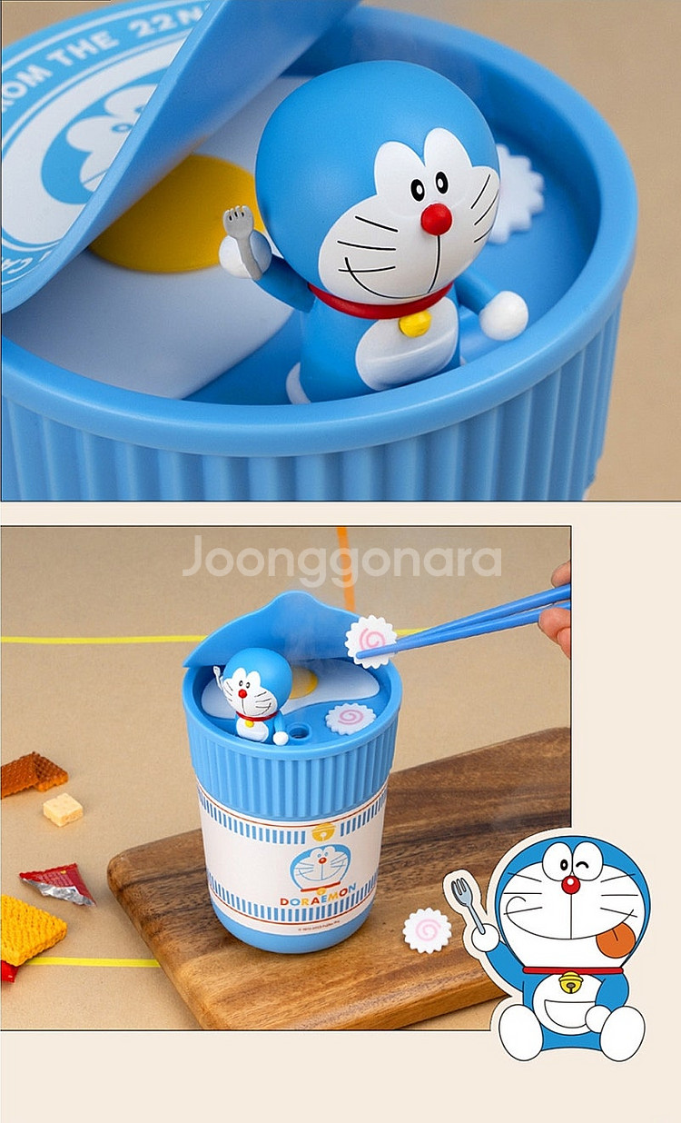 (미개봉품) 도라에몽 탁상용 차량량용 라면 가습기--2