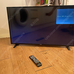 LED 불량 인켈 43인치 TV 리모콘 포함 43E3000 / 서울 직거래