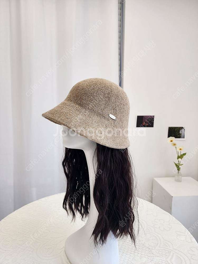 (새상품) 모자가발 가발모자 항암모자 정수리탈모가발 정수리부분가발--0