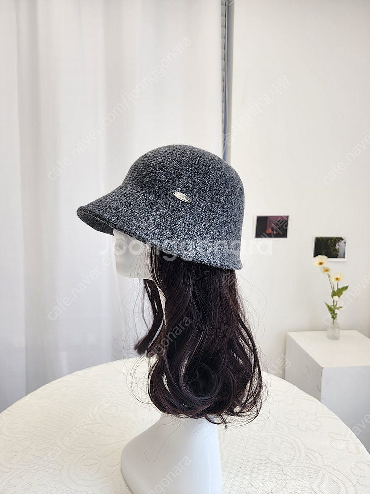 (새상품) 모자가발 가발모자 항암모자 정수리탈모가발 정수리부분가발--3