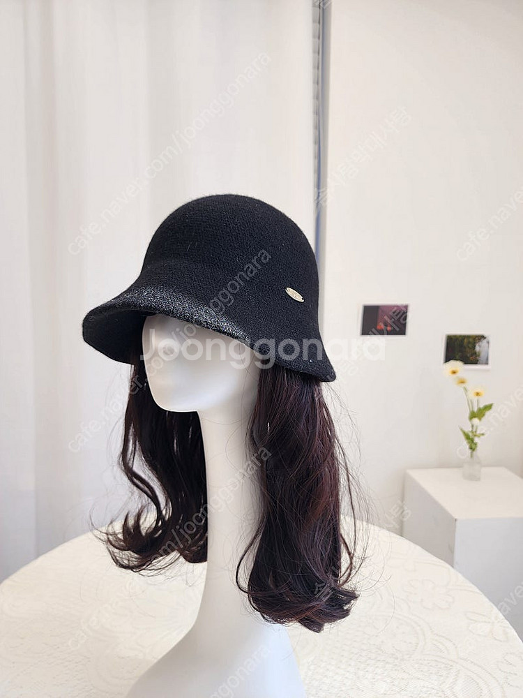 (새상품) 모자가발 가발모자 항암모자 정수리탈모가발 정수리부분가발--5