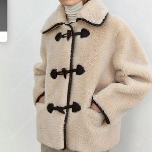 모한 퍼자켓 더플 하프 코트 fur duffle half coat