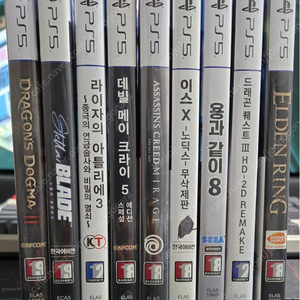 PS5 드래곤즈도그마,스텔라블레이드,라이자3,이스노딕스,용과같이8,드래곤퀘스트3,엘든링,어쌔신크리드 미라지 팝니다