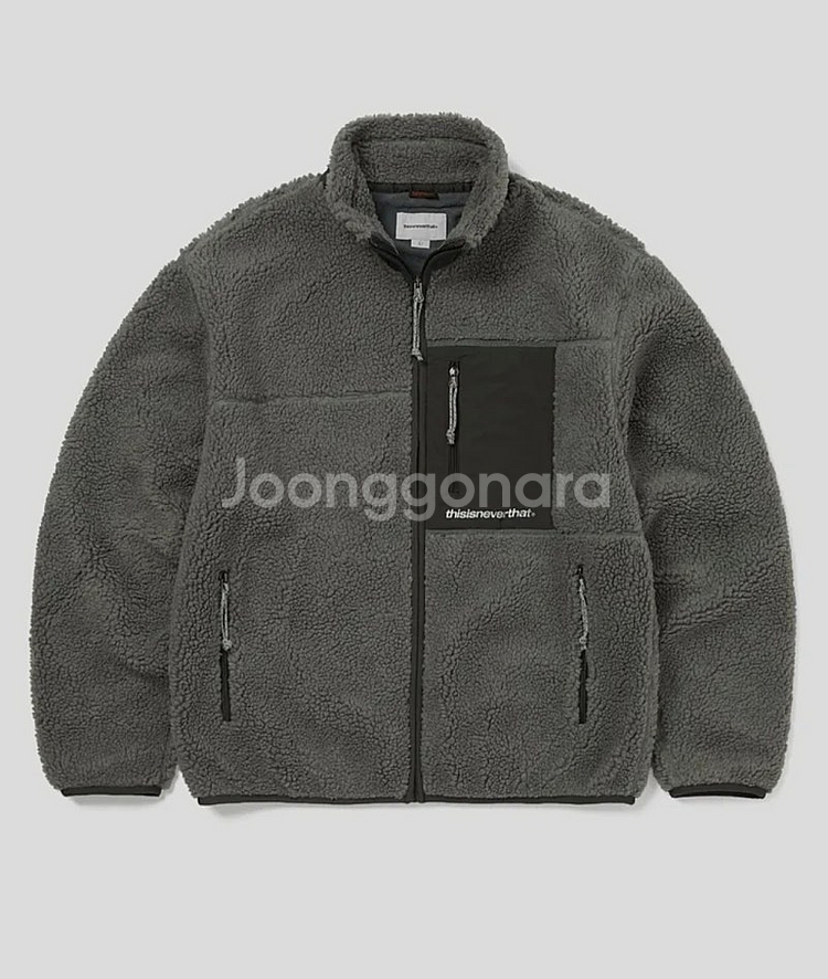 디스이즈네버댓 SP 쉐르파 후리스 자켓 차콜그레이 XL--0