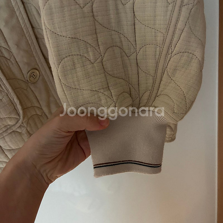 써스데이아일랜드 하트양면 퀼팅 자켓 점퍼 깔깔이 오버핏...--9