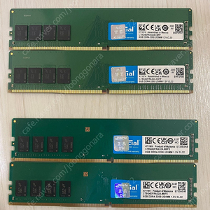 마이크론 DDR4 3200 8g x2 16g 팝니다. 16g 한번에 팝니다. 택포