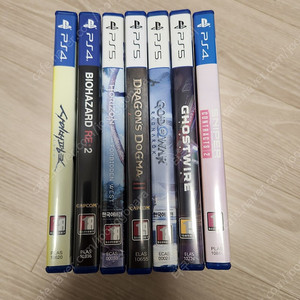 ps5 드래곤즈도그마2, 갓오브워 라그나로크, 호라이즌 포비든웨스트, 고스트와이어 ps4 바하 re2, 사이버펑크, 스나이퍼 고스트워리어 컨트랙트2