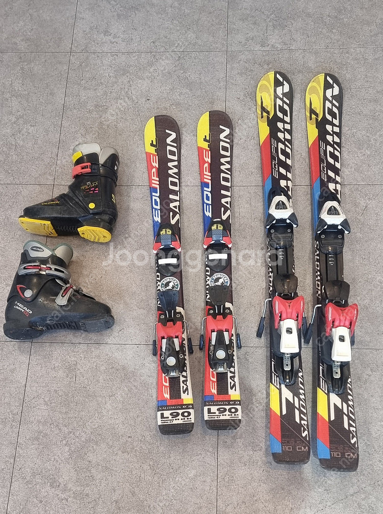 쥬니어 스키세트 (스키 폴 포함)--1