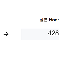 힐튼포인트 42만8000점 ( 5.8 ) 판매내역 확인