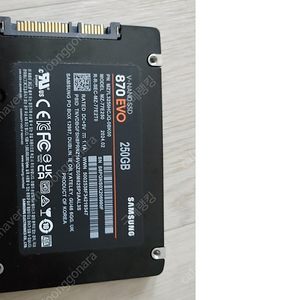 정품 삼성SSD 870EVO 250G (보증29년 5월까지)(2.5인치 SATA3)