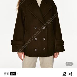 TWW DOUBLE HALF COAT_2 COLORS 모한 더블 하프코트 브라운