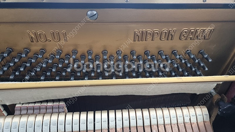 야마하피아노 U-1 블랙 made in japan--9