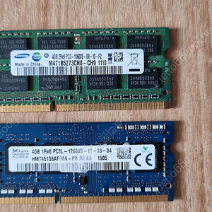 노트북 메모리 DDR3 4GB 두개 팝니다. 배송포함