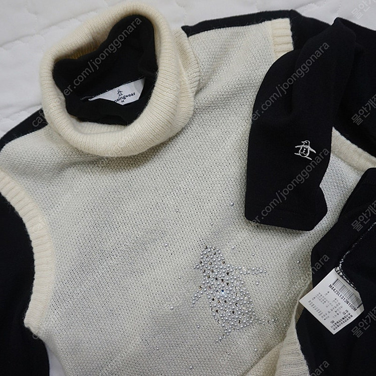 택포 먼싱웨어 골프 울 알카파 목폴라 니트 여성 M 이미지