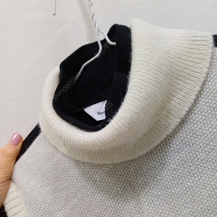 택포 먼싱웨어 골프 울 알카파 목폴라 니트 여성 M 이미지