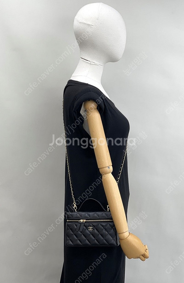 샤넬AP4385 25 탑핸들 베니티 캐비어 블랙 미개봉 새상품 VIP전용--3