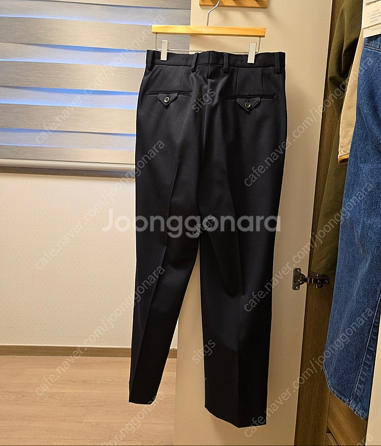 헤릴 Wool Garbardine 2 tuck Trou...--1