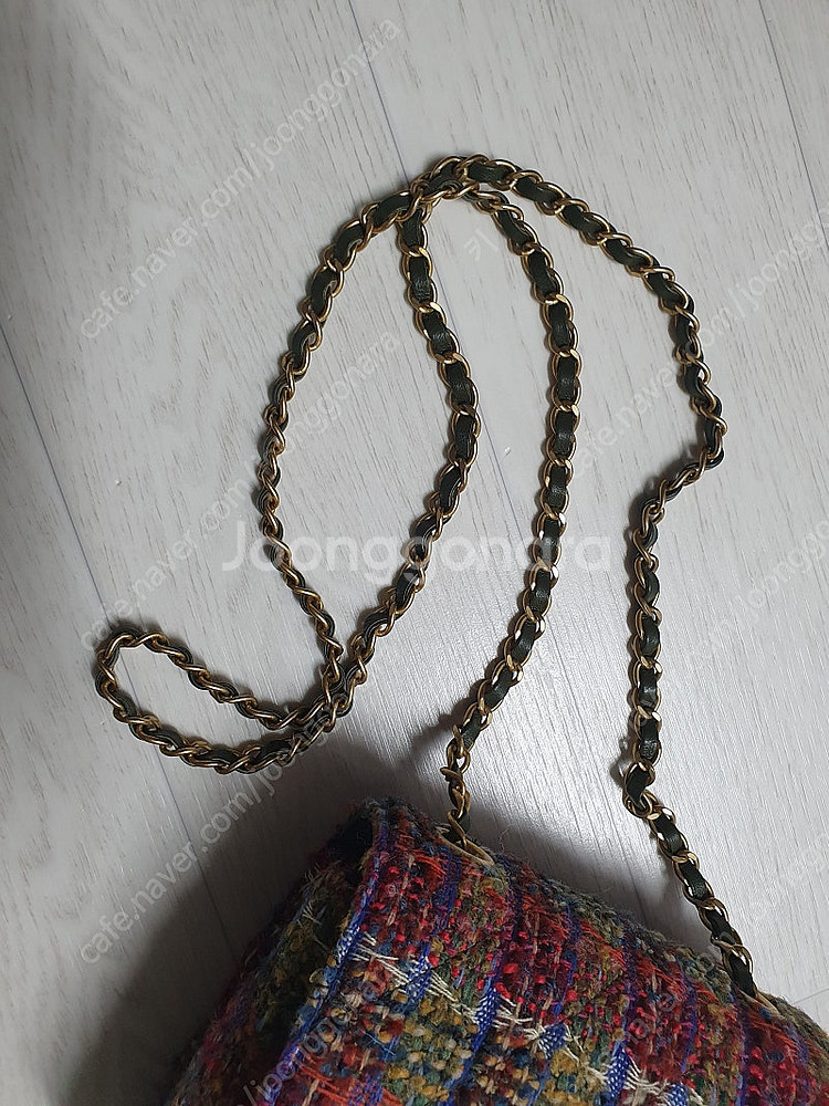 샤넬 트위드 미니 플랩백 AS3648 B09396 NK340 특S+급--5