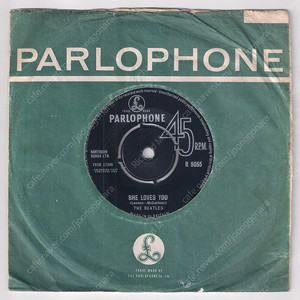 [희귀!] 비틀즈 SHE LOVES YOU / I'LL GET YOU 1963년산 영국 초판 7-inch 싱글 The Beatles UK first press single (LP)