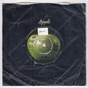 [희귀!] 비틀즈 HEY JUDE / REVOLUTION 1968년산 영국 초판 7-inch 싱글 The Beatles UK first press single APPLE (LP)