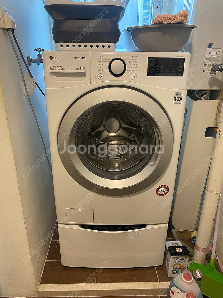 LG 트롬 18kg 세탁기 + 미니워시 3.5kg--0