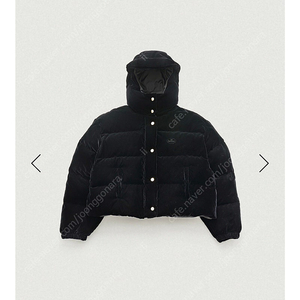 더바넷 Little Black Velvet Goose Puffer Jacket