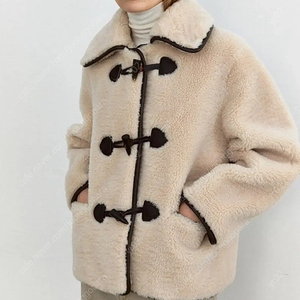 모한 퍼자켓 더플 하프 코트 fur duffle half coat