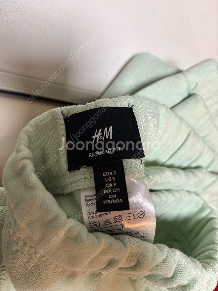 H&M 에이치앤엠 기모 스웨트 후디/팬츠 셋업 라이트그...--3