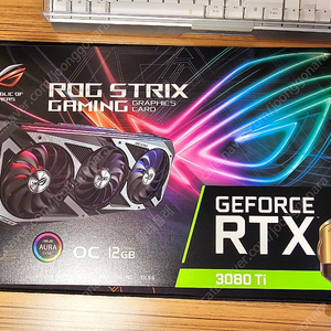 Asus RTX ROG STRIX 3080Ti OC 12GB 팝미다